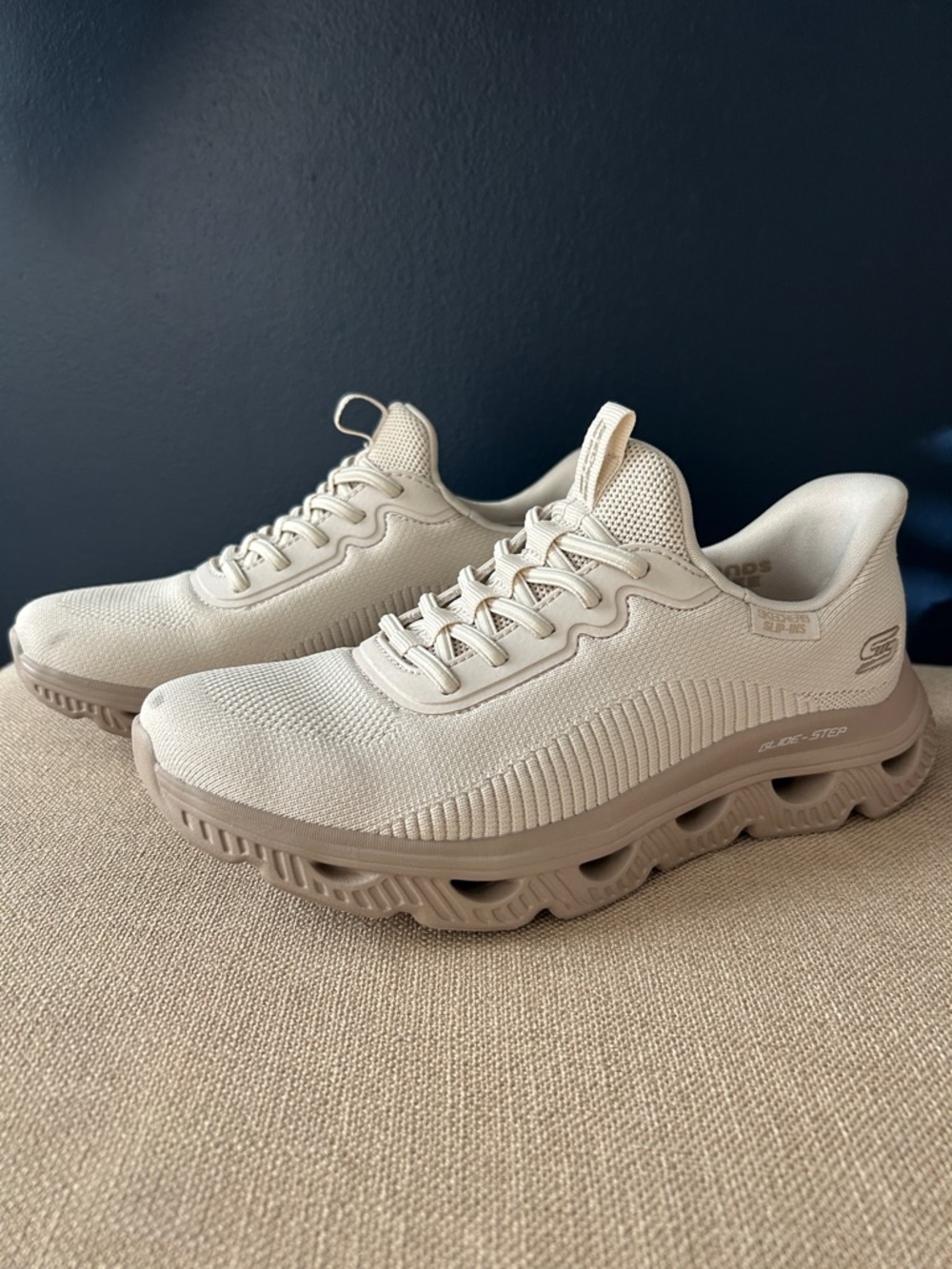Skechers Cream/Beige Ultra Comfort Athletic Sneakers